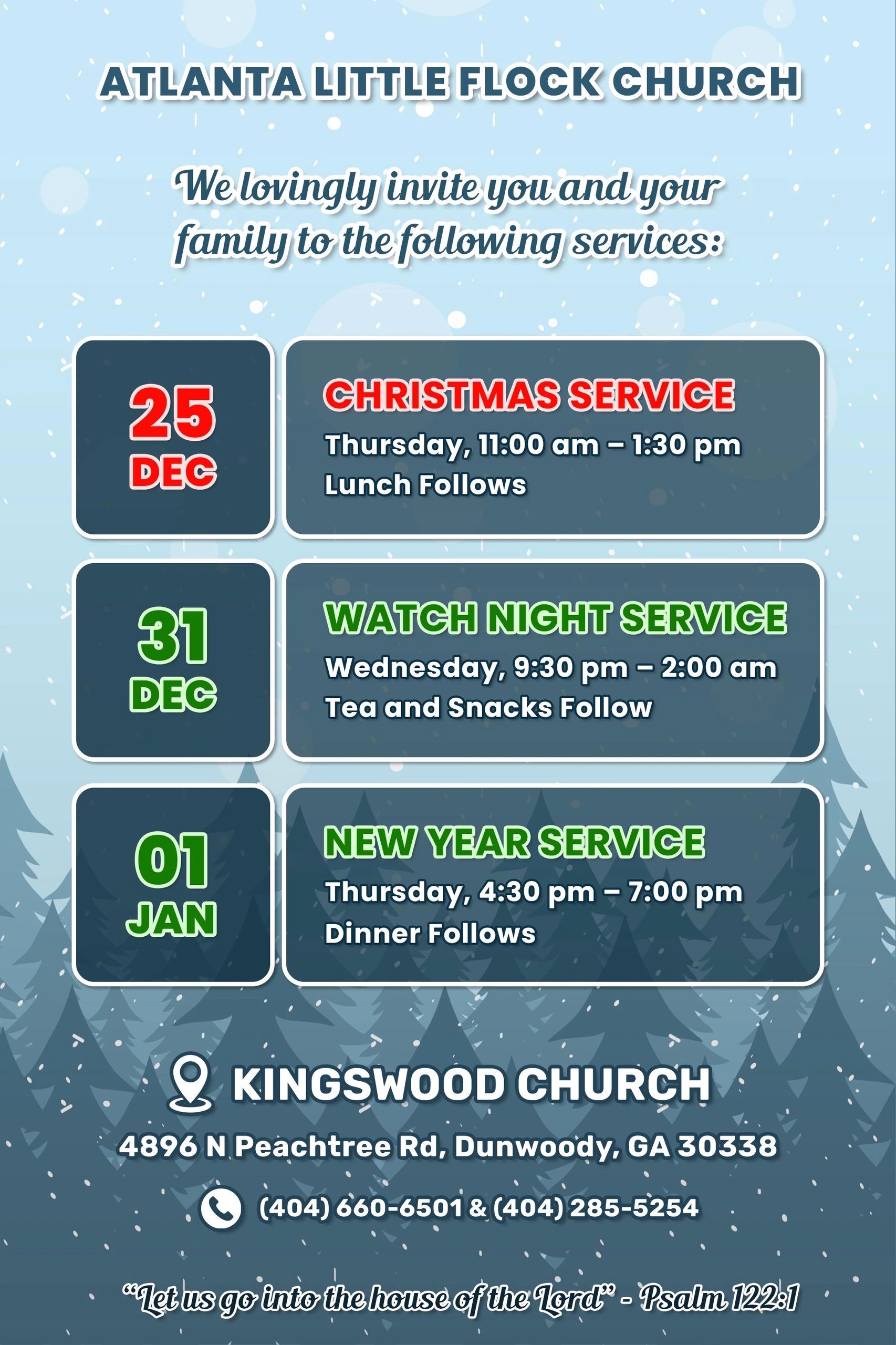 Year End Services Flyer