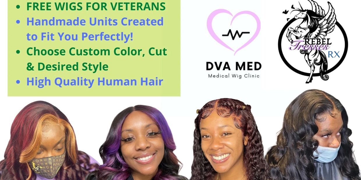 Custom handmade wigs for veterans with high-quality human hair in vibrant styles. We specialize in custom medical wigs. Feel free to choose from our custom braided wigs. Contact us for your custom cranial prosthesis today!