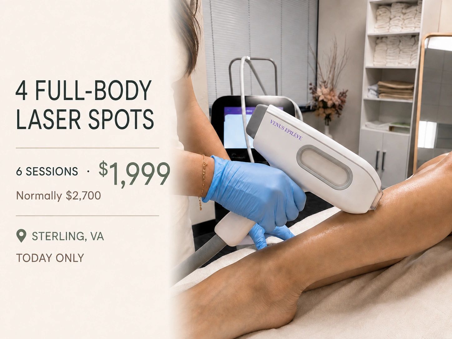Laser Hair Removal Offer today at Solo Esthetics And Skin Spa, Sterling, VA