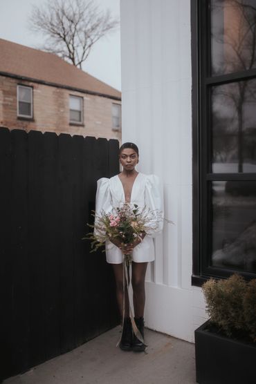 Wedding bouquet at the Denizen in Milwaukee