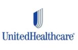 UnitedHealthcare logo with blue and gray shield design.
