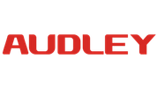 Red AUDLEY logo on white background.