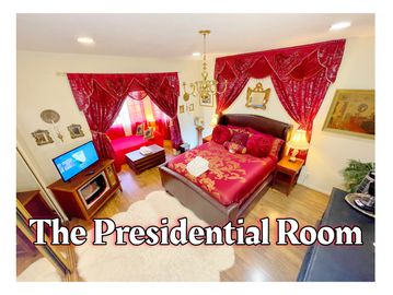 This spacious presidential suite in our gorgeous Contemporary Spanish Home open for your fabulous LA