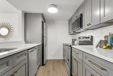 South Tampa Apartment Rental. Updated kitchen of apartment. Soho Apartments Tampa. 