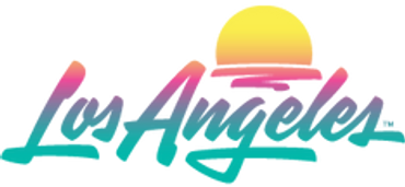 Colorful retro sunset with palm trees and the words 'Sunset Paradise'.