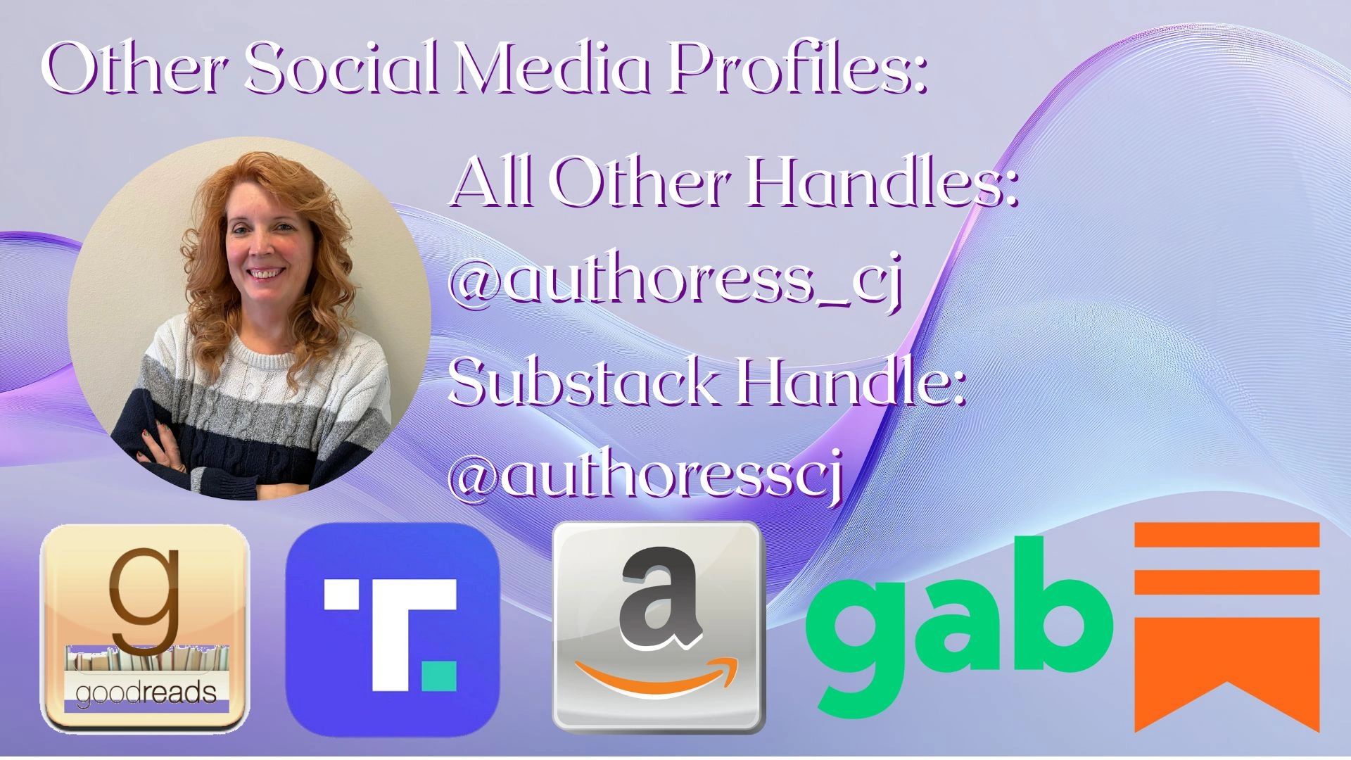 Goodreads
Truth Social
Amazon Author Page
Gab
Substack