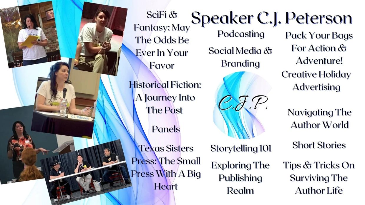 Speaking Subjects Ready To Go By Author, Blogger, Podcaster, Publisher, and Speaker C.J. Peterson