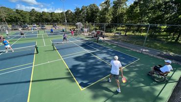 Group play at Brooks Park