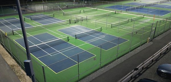 The lights are on at Harwich Pickleball at Brooks Park!