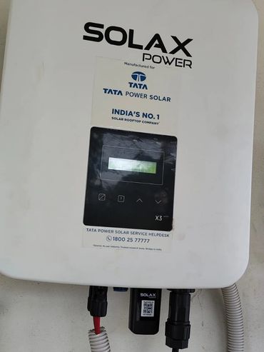 Solar inverter manufactured for Tata Power Solar, India's top rooftop solar company.