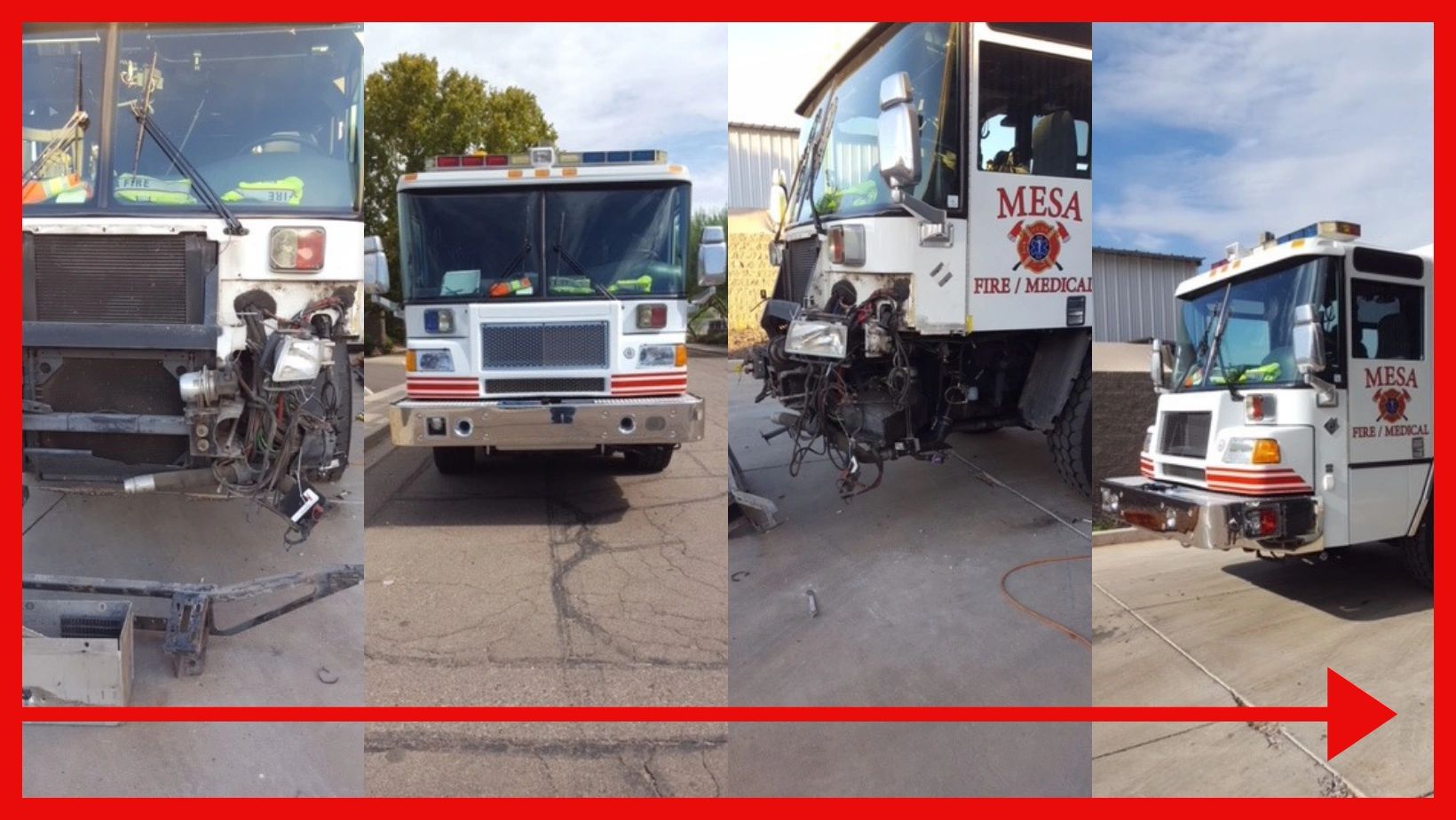 Fire Truck collision repair, ambulance collision repair and paint, emergency vehicle collision repai