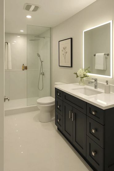 Modern bathroom renovation in Brampton
Home renovation design Brampton
Custom millwork Brampton