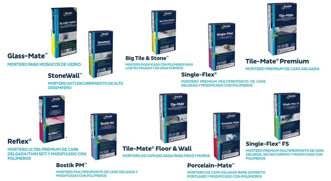 Adhesivos y Morteros Cementosos Bostik