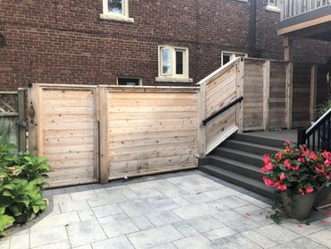 Fence staining project - before work.