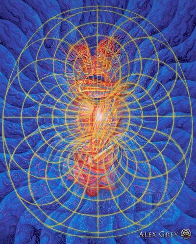 Jen Chi Coaching, Alex Grey, Tantra, Couples Tantra, Tantra Massage, Art, Painting, Dallas, DFW