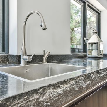 countertop over kitchen cabinets