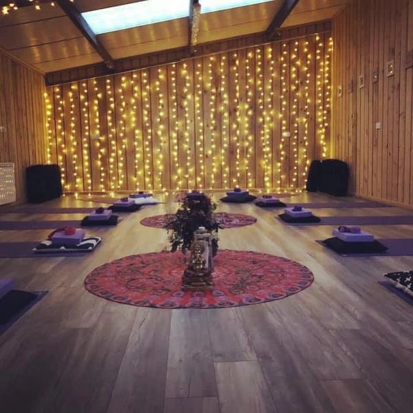 Calm@churchfarm studio looking tranquil with fairy lights x