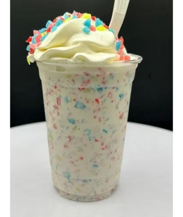 Ice Cream with candy snowstorm