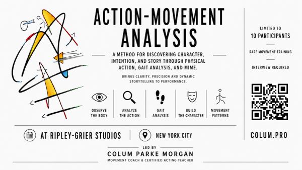 Flyer for Action-Movement Analysis workshop in NYC.