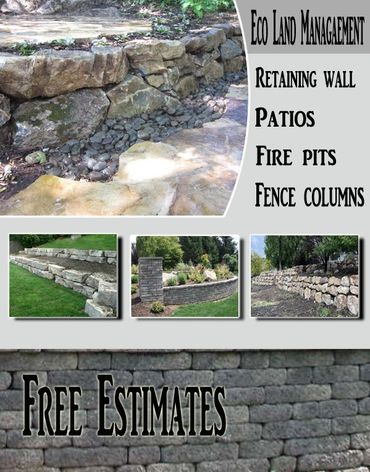 Hardscapes and retaining walls