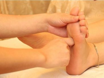 Reflexology or foot massage