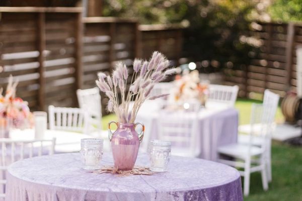 Backyard Reception Set up
