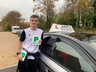 1st time pass with Judes Driving School.Driving test pass in Winchester. Driving lessons Andover