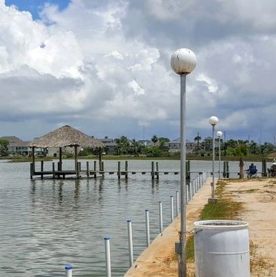 Peaceful fishing pier and boat launch site.