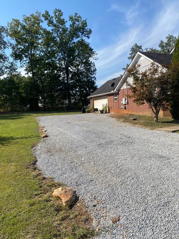 Gravel Driveway after picture