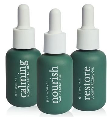 Three bottles of IT WORKS products