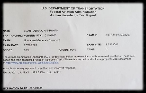 UAS Pilot Certification 