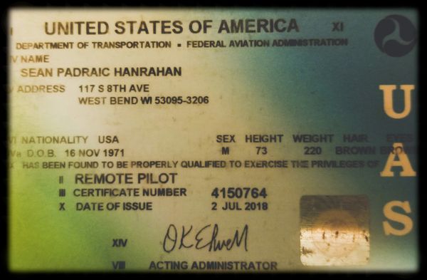 UAS Part 107 active Pilot Certification 