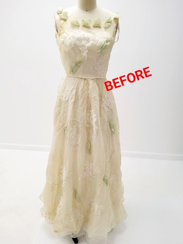 Vintage Bridal Gown Restoration, repairs, redesign, resizing