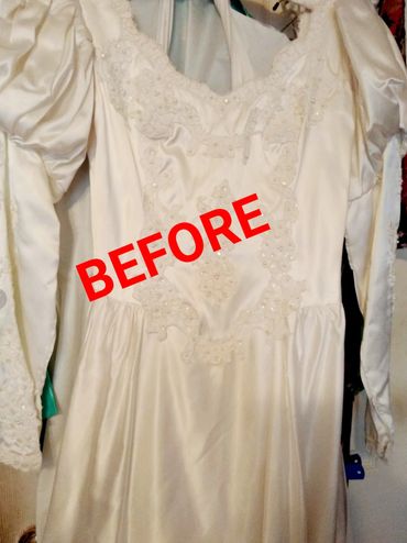 Vintage Wedding Dress | Professional Wedding Gown Restoration |Vintage Sweetheart Long Sleeves Gown
