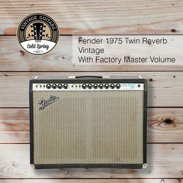 Guitar Amplifier 
Fender 1975 Twin Reverb
Vintage with Factory Master Volume 
