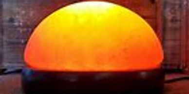 Glowing orange dome-shaped light.