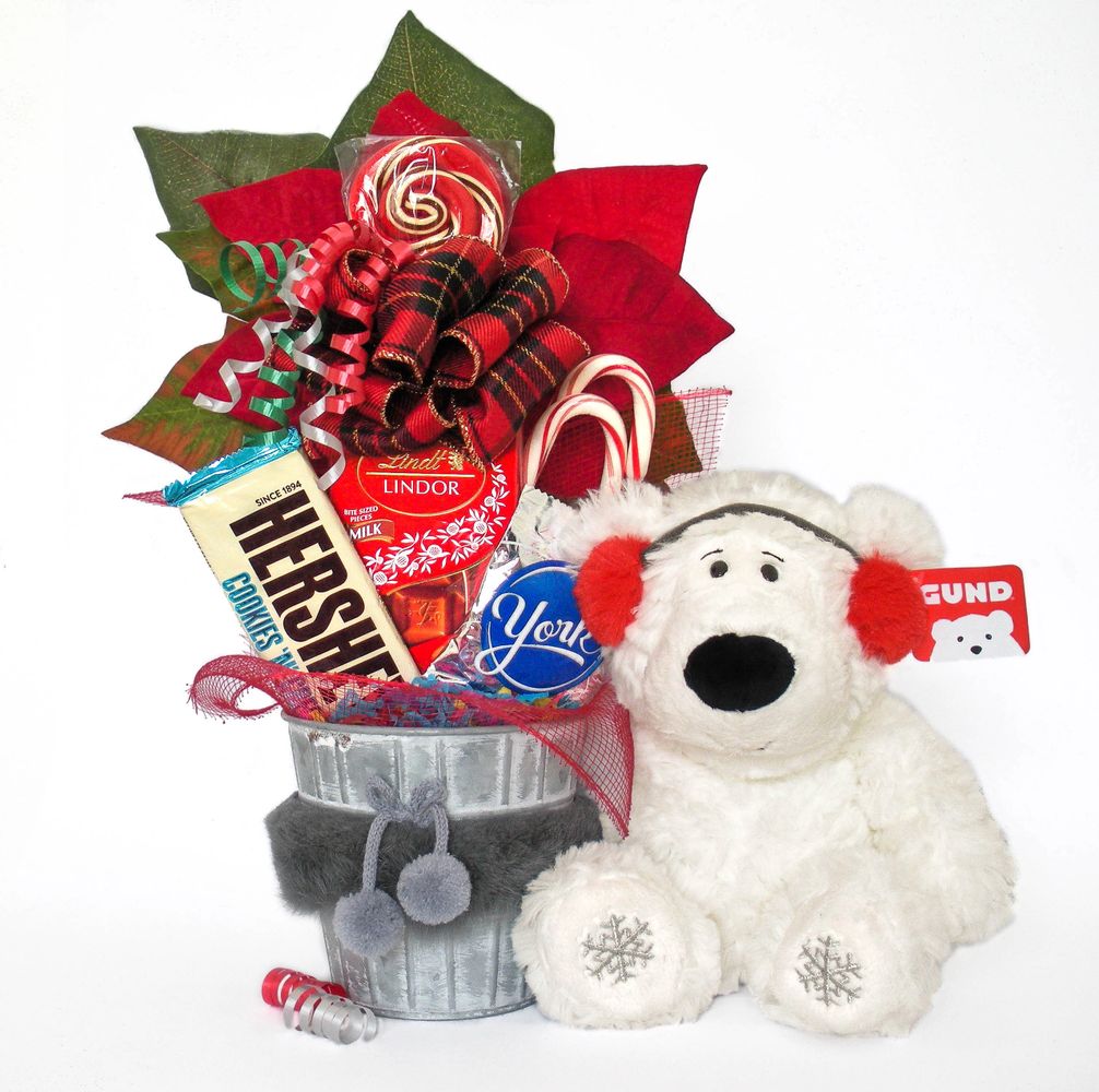 Christmas Candy Bouquet Blizzard Bear