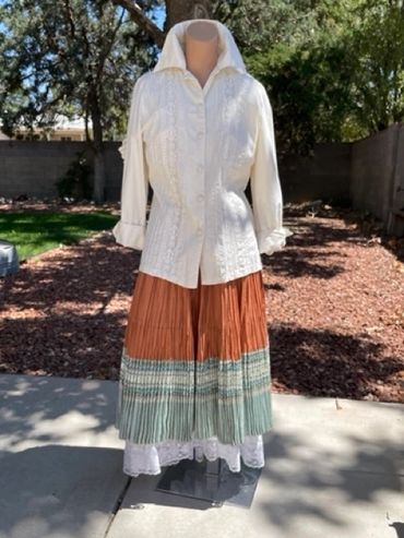 Vintage Western top and skirt