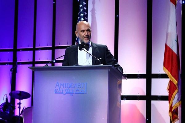 Ricardo Karam, keynote speaker at AMIDEAST Education Hero Award, Beverly Hills (2017)