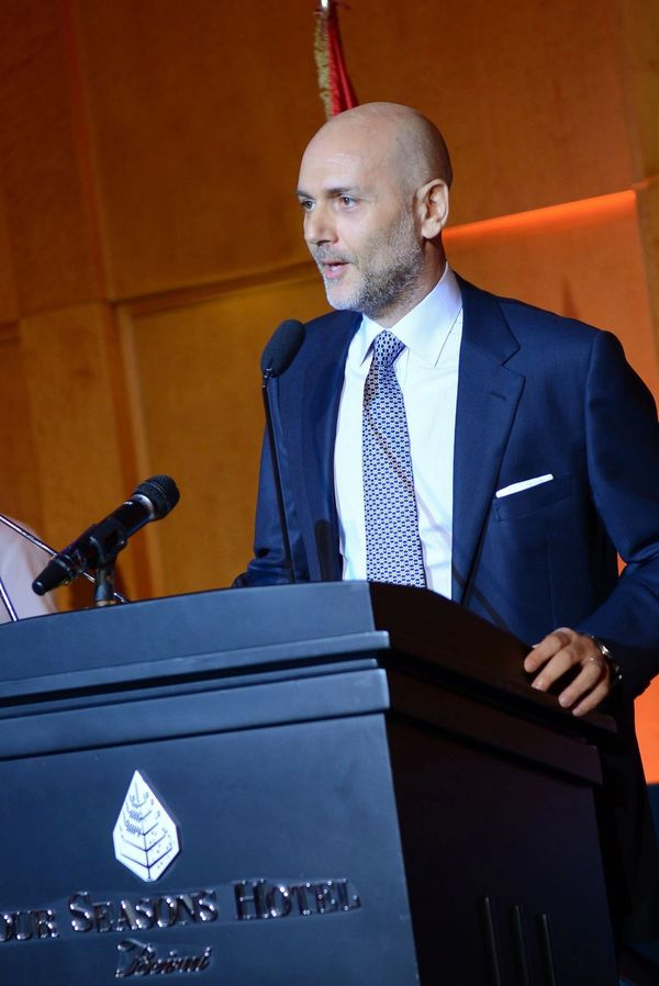 Ricardo Karam, keynote speaker at the AUBMC Fundraising Dinner, Beirut (2015)