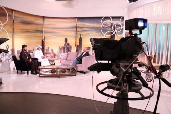 Ricardo Karam on Kuwait TV set, Kuwait (2014)