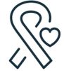 Cancer Ribbon Heart Childhood Cancer Awareness Pediatric Cancer Support Cancer Support Bears  Hope