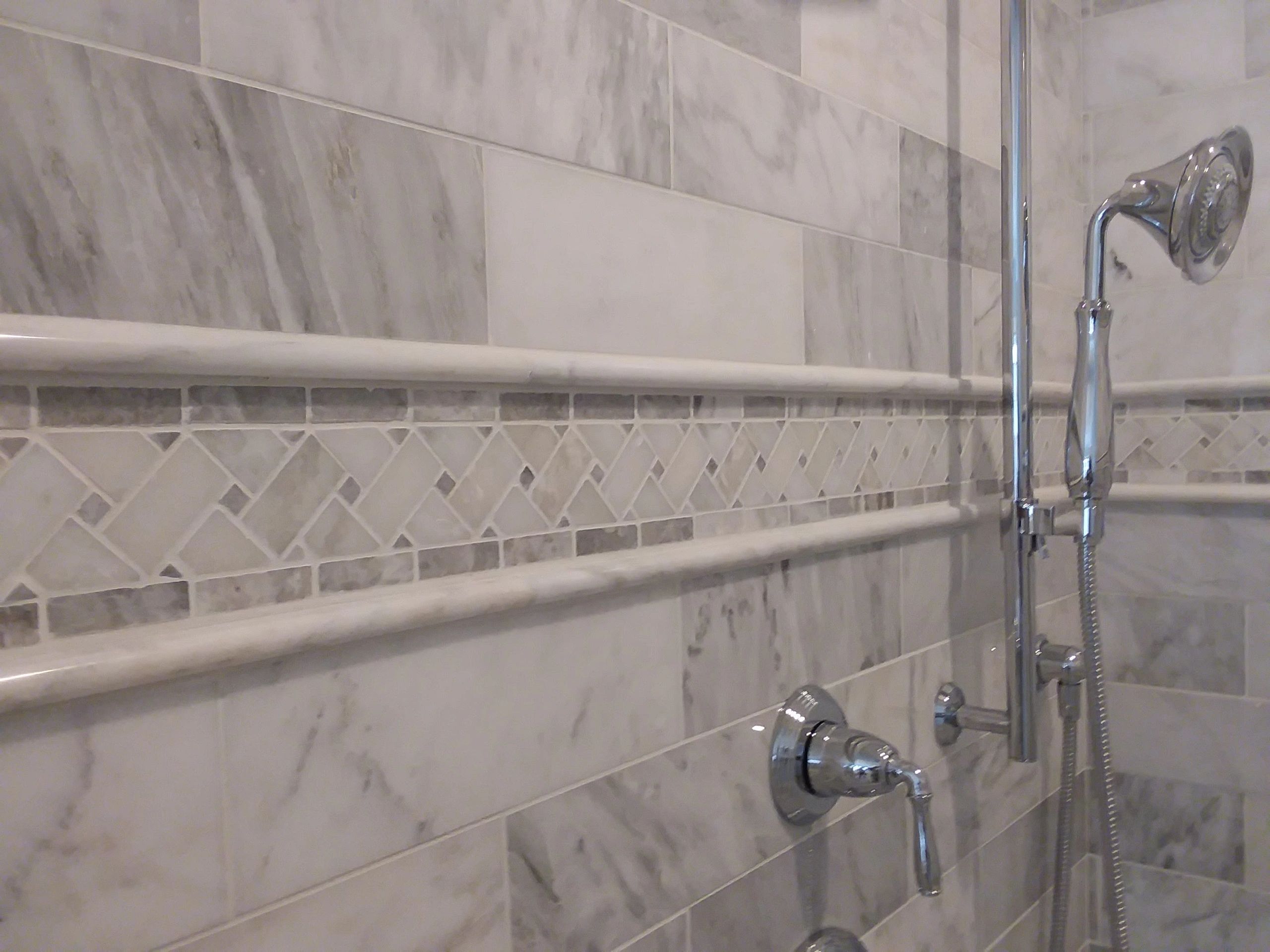 bathroom remodel,custom shower, tile installed, home improvement, Village Realty Maintenance, Paint