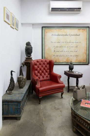 Office lobby with art deco interior styling in lower parel mumbai