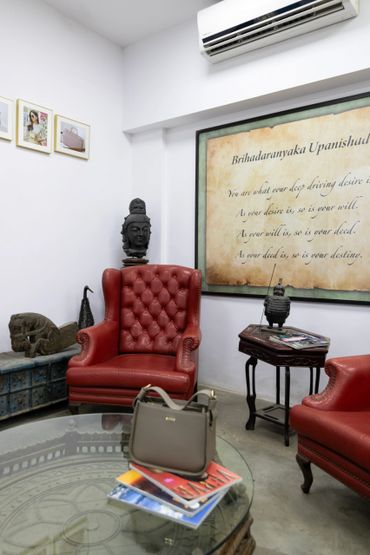 Office lobby with art deco interior styling in lower parel mumbai