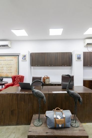 Open workspace office layout lower parel