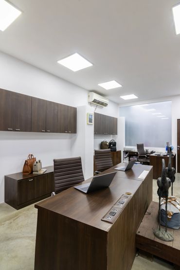 Open workspace office layout lower parel