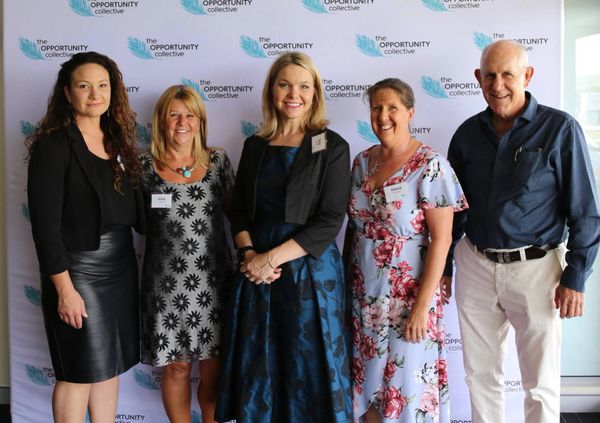 Fiona Brown with other coaches at The Opportunity Collective's Career Women's development program.