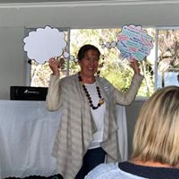 Fiona brown facilitating a wellbeing workshop