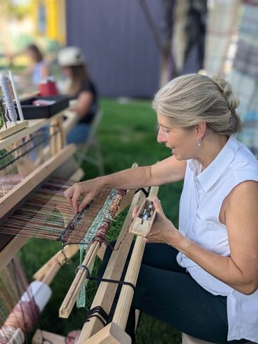 Our weaving classes create art and new weavers.